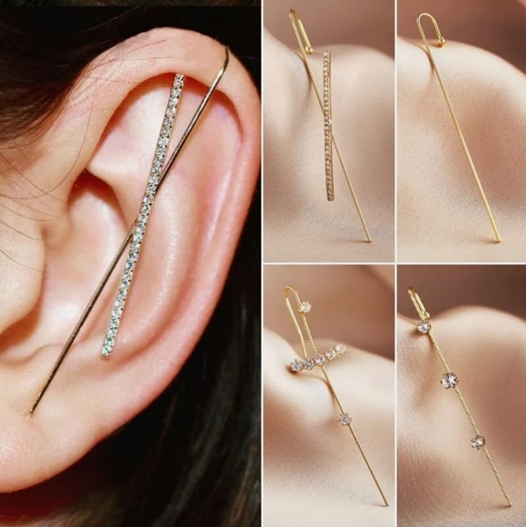 Ear Wrap Crawler Hooks 5pc - Picture 2 of 4